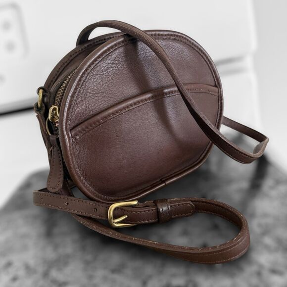 Vintage Coach 9982 Mahogany Canteen Round Crossbody Shoulder Bag - Picture 4 of 16